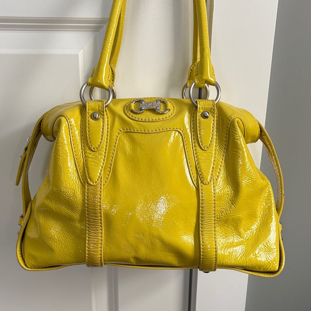 Michael Kors Glossy Yellow Satchel